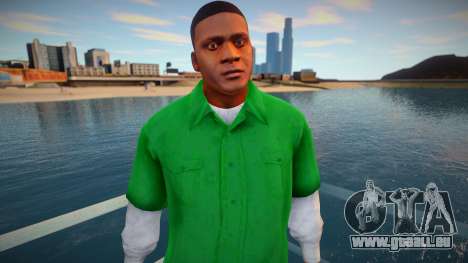Franklin dans une chemise verte pour GTA San Andreas