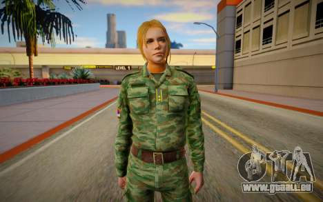 Serbian Female Soldier pour GTA San Andreas
