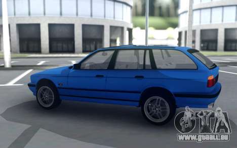 BMW M5 E34 Wagon Blue pour GTA San Andreas