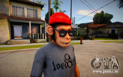 Free Fire Monkey Mask For Cj pour GTA San Andreas