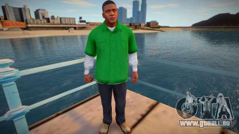 Franklin dans une chemise verte pour GTA San Andreas