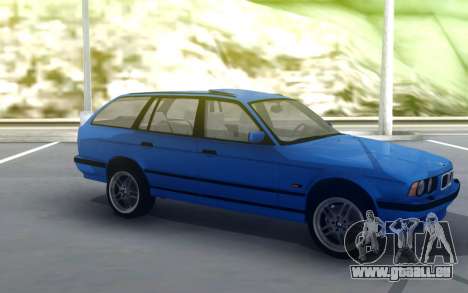 BMW M5 E34 Wagon Blue für GTA San Andreas