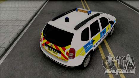 Dacia Duster Parks Police United Kingdom pour GTA San Andreas