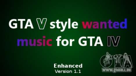 Wanted Music Mod VStyle für GTA 4