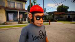 Free Fire Monkey Mask For Cj pour GTA San Andreas