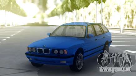 BMW M5 E34 Wagon Blue für GTA San Andreas