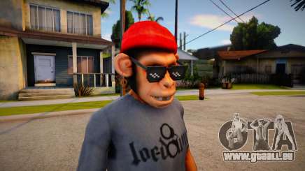 Free Fire Monkey Mask For Cj für GTA San Andreas