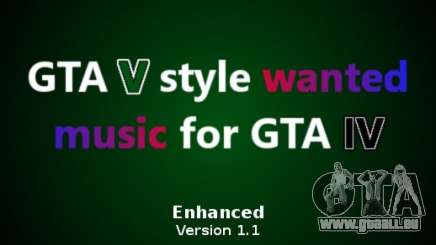Wanted Music Mod VStyle pour GTA 4
