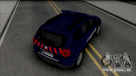 Dacia Duster Jandarmeria pour GTA San Andreas