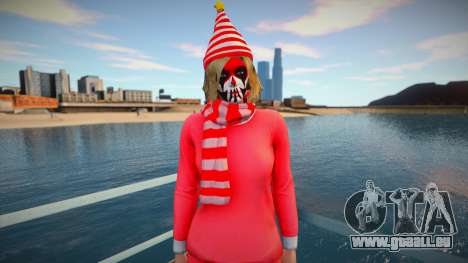 Female striped scarf from GTA Online pour GTA San Andreas