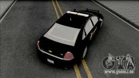 Chevrolet Caprice 2013 Sheriff Police für GTA San Andreas