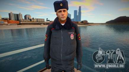 Major de police dans l’uniforme d’hiver pour GTA San Andreas