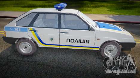VAZ 2109 Polizei der Ukraine für GTA San Andreas