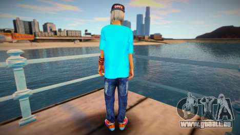 Blonde en tee-shirt bleu pour GTA San Andreas