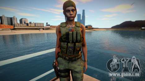 Claire Redfield Military RE2 Remake für GTA San Andreas