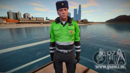 Police de la circulation privée en uniforme d’hiver pour GTA San Andreas
