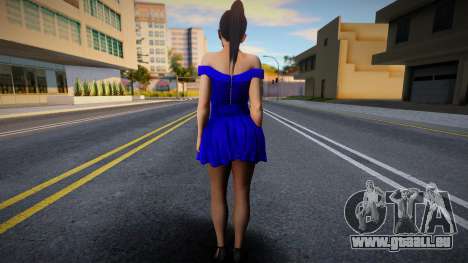 Momiji Casual v6 (Blue Dress) pour GTA San Andreas