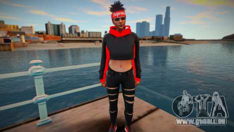 GTA Online Skin Ramdon Female Samira Big Afro 2 pour GTA San Andreas