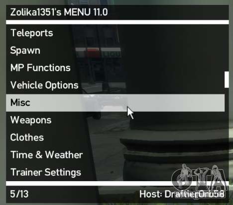Zolika1351s Trainer Mod Menu für GTA 4