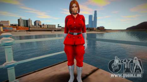 KOF Soldier Girl - RED Brown hair 3 pour GTA San Andreas