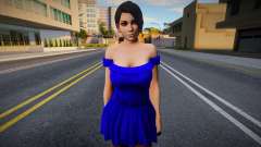 Momiji Casual v6 (Blue Dress) für GTA San Andreas