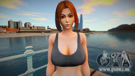 KOF Soldier Girl - RED Brown hair 1 für GTA San Andreas