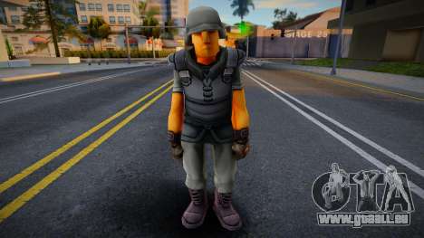 Toon Soldiers (Grey) pour GTA San Andreas