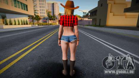 DOA Tina Armstrong Vegas Cow Girl Outfit Count 2 für GTA San Andreas