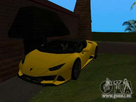 Lamborghini Huracan Spyder 2019 pour GTA San Andreas