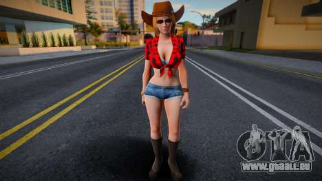 DOA Tina Armstrong Vegas Cow Girl Outfit Count 2 pour GTA San Andreas