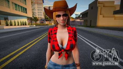 DOA Tina Armstrong Vegas Cow Girl Outfit Count 2 pour GTA San Andreas