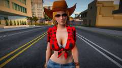 DOA Tina Armstrong Vegas Cow Girl Outfit Count 2 für GTA San Andreas