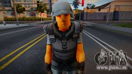 Toon Soldiers (White) für GTA San Andreas