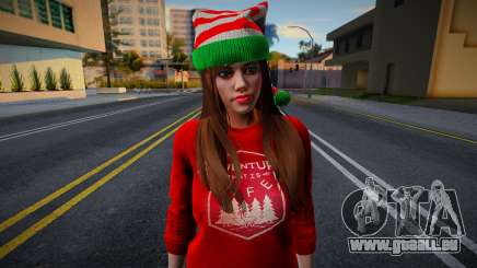 Fille en vêtements du Nouvel An 4 pour GTA San Andreas