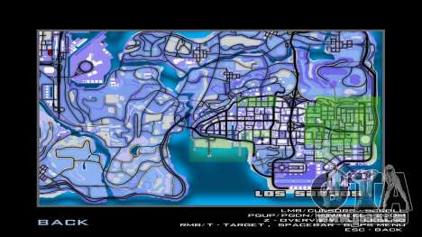 Blue map für GTA San Andreas