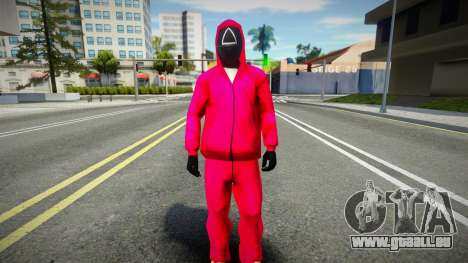 Squid Game Guard Outfit For CJ 1 pour GTA San Andreas