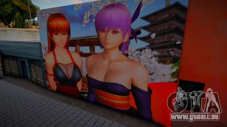 DOA Hot Kasumi and Ayane Mural pour GTA San Andreas