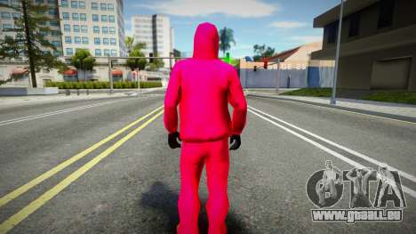 Squid Game Guard Outfit For CJ 1 für GTA San Andreas