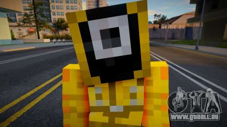 Minecraft Squid Game - Square Guard 1 für GTA San Andreas