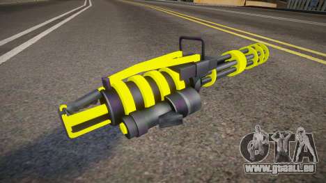 Yellow Tron Legacy - Minigun pour GTA San Andreas