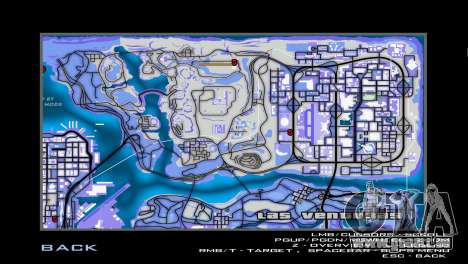 Blue map für GTA San Andreas
