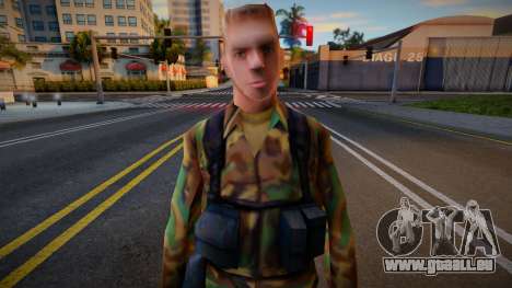 Blonde Army Soldier (Low-Poly) pour GTA San Andreas