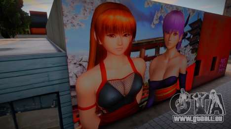 DOA Hot Kasumi and Ayane Mural pour GTA San Andreas