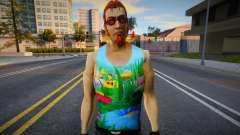 Postal Dude en T-shirt avec Luntik pour GTA San Andreas