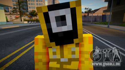 Minecraft Squid Game - Square Guard 1 pour GTA San Andreas