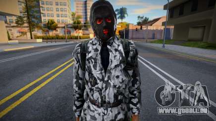 Membre du groupe X7 dans une veste en cuir de S.T.A.L pour GTA San Andreas