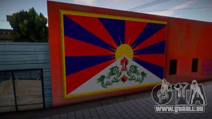 Tibet Flag Graffiti für GTA San Andreas