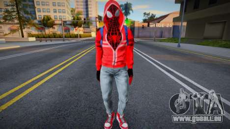 Miles Morales Street Wear - MUA 3 für GTA San Andreas
