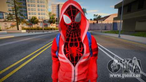 Miles Morales Street Wear - MUA 3 für GTA San Andreas