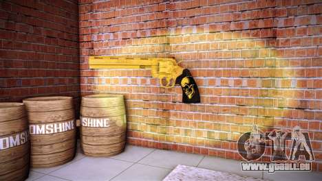 Colt Python Golden Skull For VC für GTA Vice City